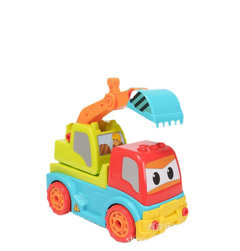 Music removable constructor, toy car, engineering vehicle