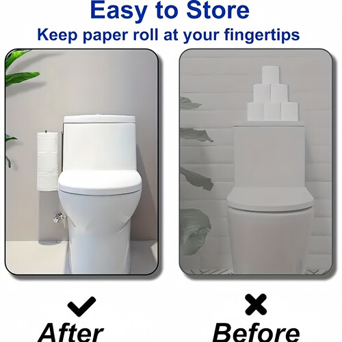 Best-selling kitchen storage shelf paper holder wall-mounted rack bathroom toilet paper holder without drilling wholesale