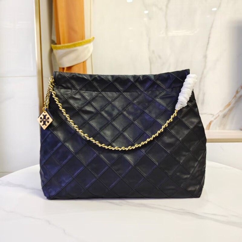 Trendy Tb Quilted Tote Bag Fashion Versatile Mini Shopping Bag Chanel-Style Chain Women's Bag Garbage Bag