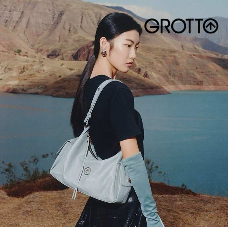 Сумка GROTTO Gele 25-летняя новая «тост» хобо, растительного дубления кожа, городская подмышечная складчатая одноплечевая сумка через плечо, мягкая сумка