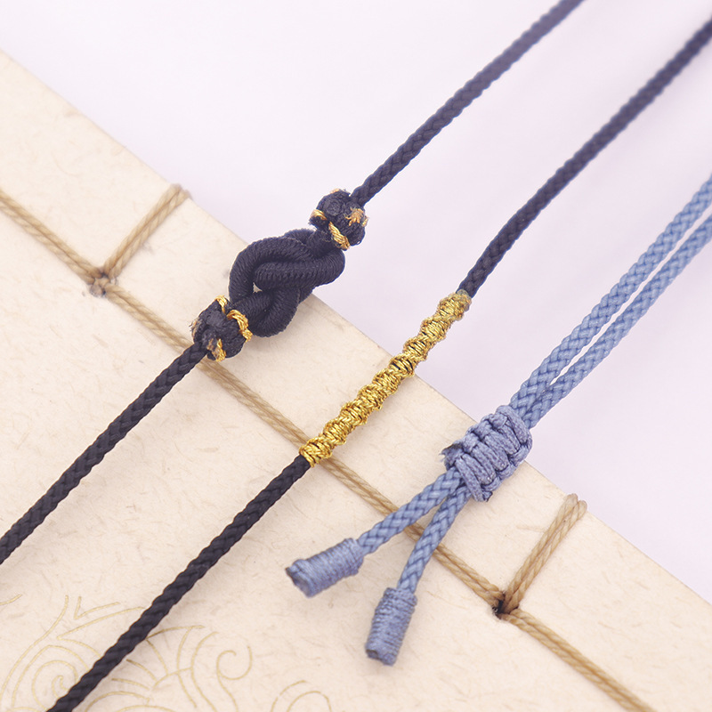 エスニックスタイル翡翠ダブルネックレスストラップ DIY ペンダントロープファッションゴールドワイヤースパイラル高品質ジュエリーペンダントロープ|undefined