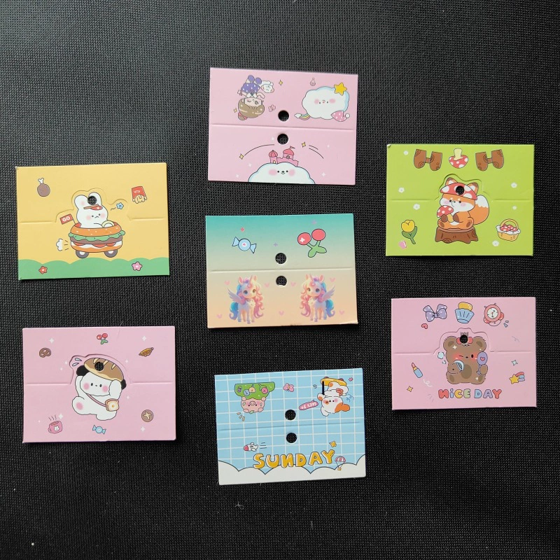 Cartoon pack, cards, hair accessory