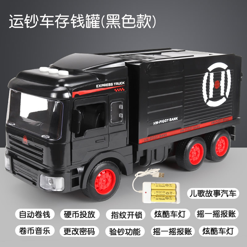 Alcancía inteligente para niños con huella digital y música