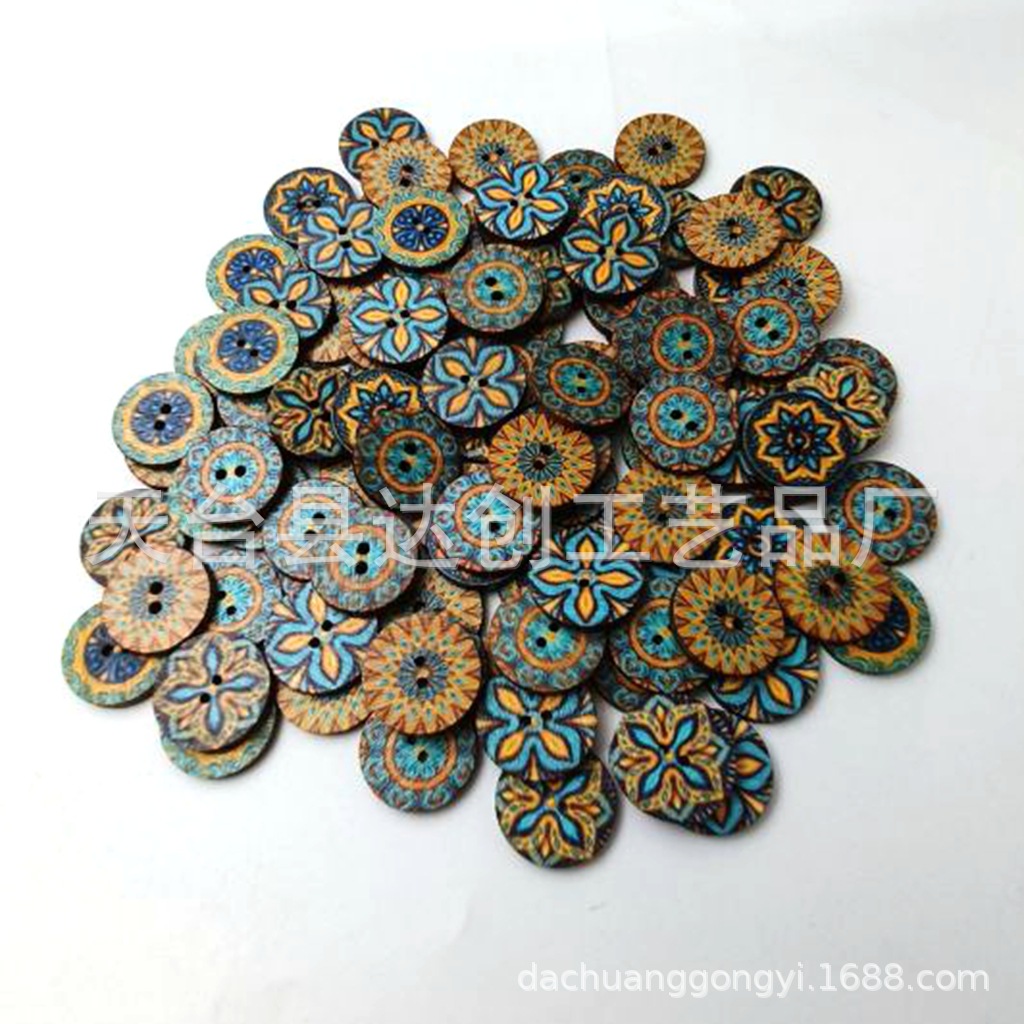 Colores mezclados 14*15mm * redondo * pintura