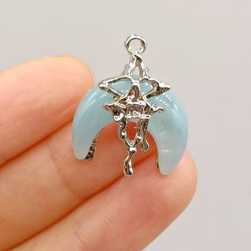 4g Weight Pendant Jewelry Making Type 15-20mm Jewelry Making Size DIY Jewelry Accessories Classification 1 Piece Quantity Alloy Material Clouds, Star, Moon Pattern All Seasons Season Polished Finish Cute, Sweet Style 1 Piece 15-20mm Alloy Clouds Star Moon Polished Pendant DIY Jewelry Accessories 8