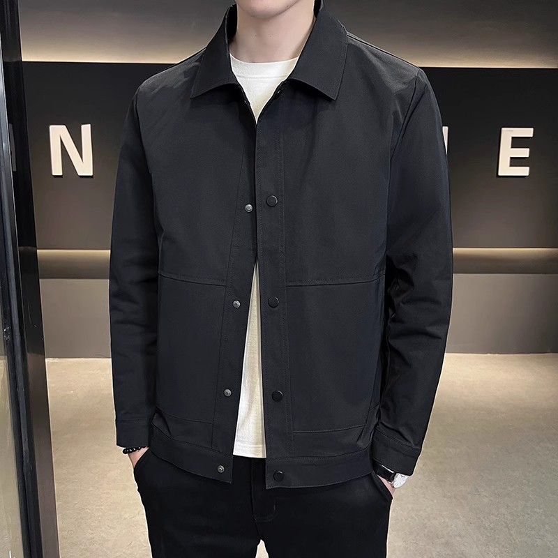 Jacket Men's Youth Business Casual Classy Lapel Summer Executive Jacket Men's 2025 New Spring & Fall Thin Coat