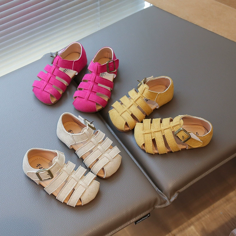2025 летний новый стиль детский досуг Баотоу сандалии детский мягкий фон пляжная обувь детская обувь оптом