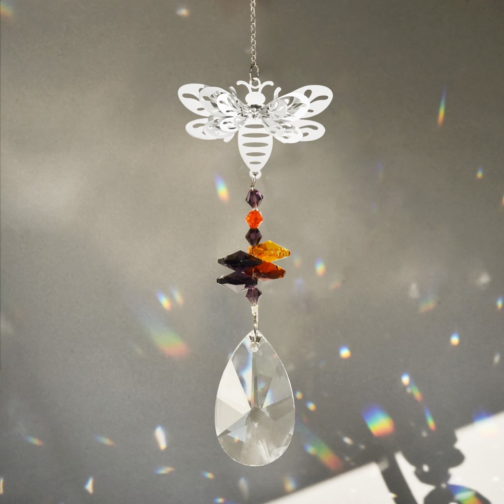 Abeja Ángel serie adornos de cristal simple sol catcher jardinería artesanía suministro comercio exterior
