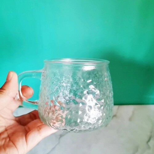 Wholesale breakfast milk glass water cup with high-end aesthetic, heat-resistant glass cup, oat coffee measuring cup for customization