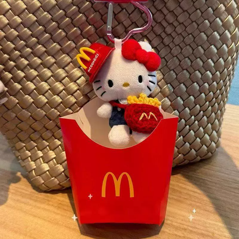 Плюшевый брелок (Sanrio) Hello Kitty, плюшевая кукла-талисман, размеры 10–16 см