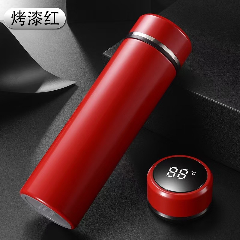 Taza de agua inteligente 316 de acero inoxidable 304 Taza recta de separación de té Regalo unisex Vaso de agua con aislamiento de letras de negocios