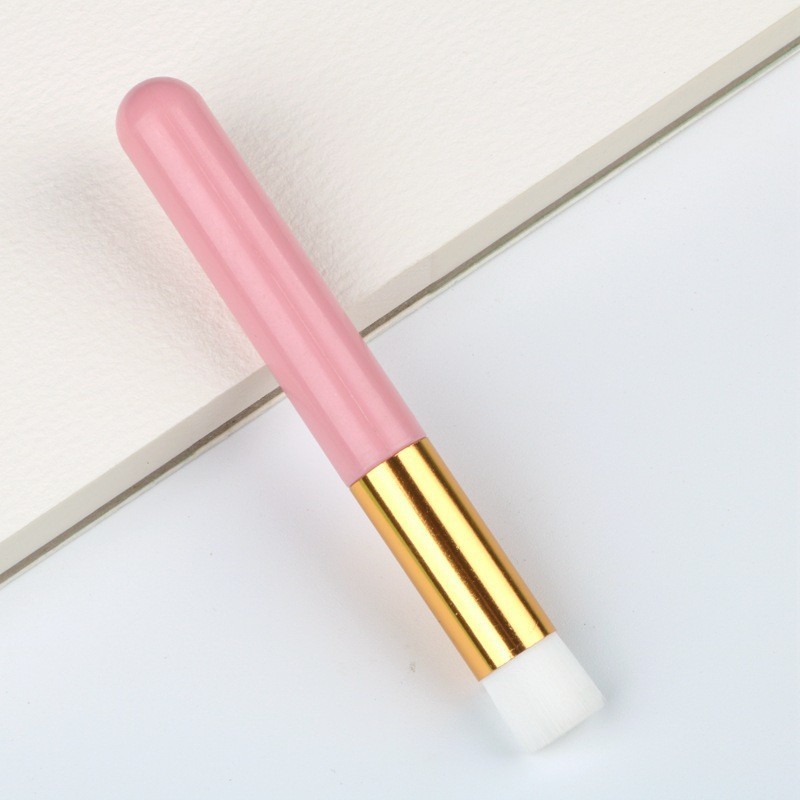 Mousse cepillo de limpieza, cepillo de pestañas, cepillo de nariz, cepillo de nariz, cepillo de nariz, cepillo de labios, cepillo de maquillaje plano