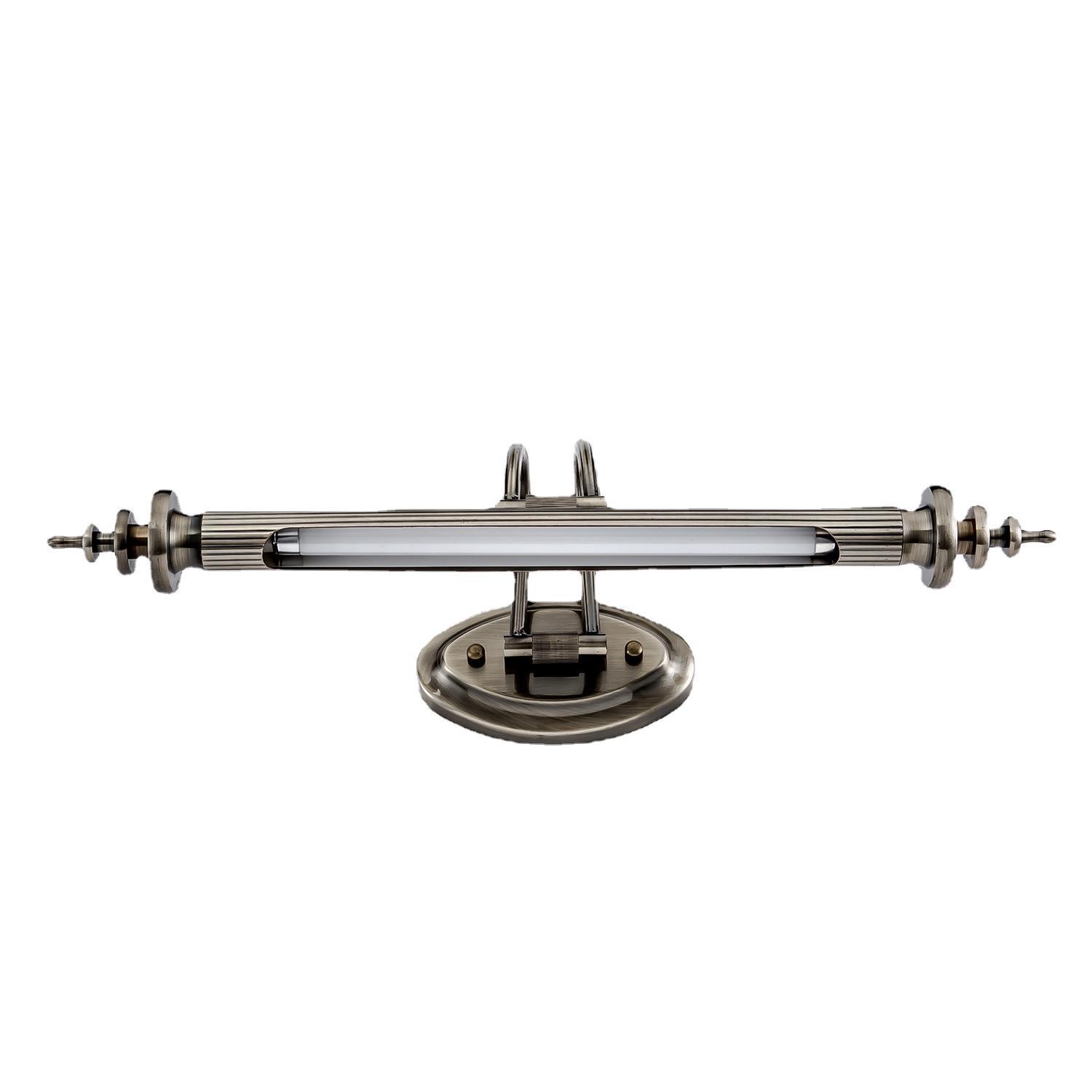 Espejo frontal lámpara americana baño LED espejo lámpara de gabinete espejo pintura lámpara de pared lámpara de maquillaje a prueba de humedad simple fábrica recta