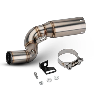 Non-Destructive Installation — Motorcycle exhaust pipe
