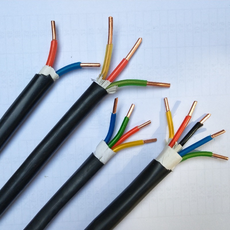 ZR YJV5*6户外纯铜芯电线 5芯6平方电缆线 室外阻燃三相电力电缆