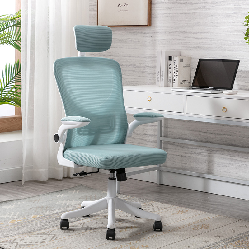 Silla de computadora giratoria moderna | Diseño sencillo de malla | Apta para oficina, hogar o estudiantes image 15
