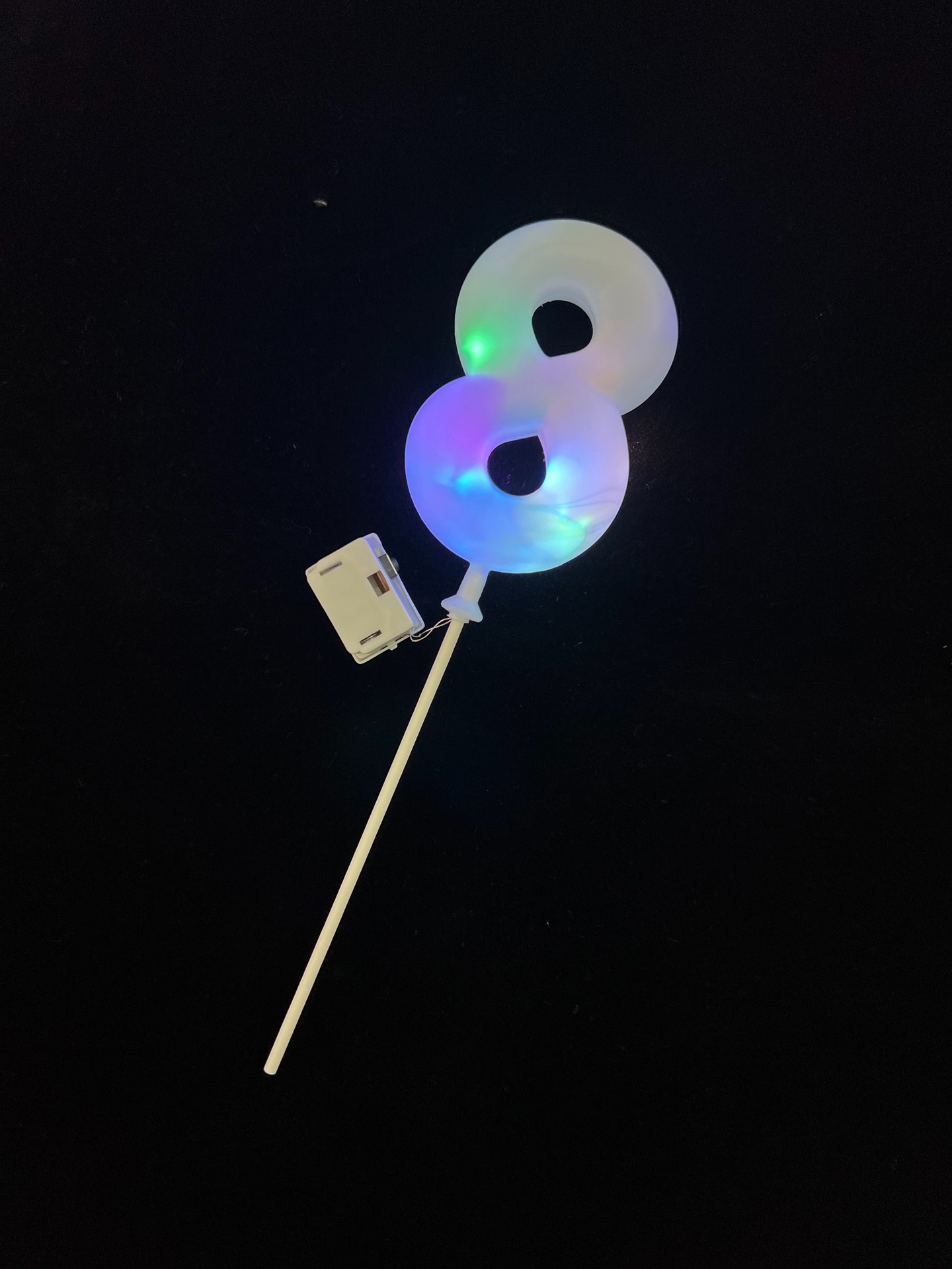 Decoración LED para torta de cumpleaños