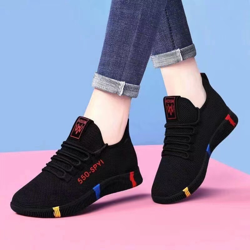 Women's Shoes Summer 2024 Sports Casual Mesh Breathable Fly-Knit Shoes Versatile Knitted Running Shoes Comfortable and Versatile Women's Shoes Summer 2024 Sports Casual Mesh Breathable Fly-Knit Shoes Versatile Knitted Running Shoes Comfortable and Versatile