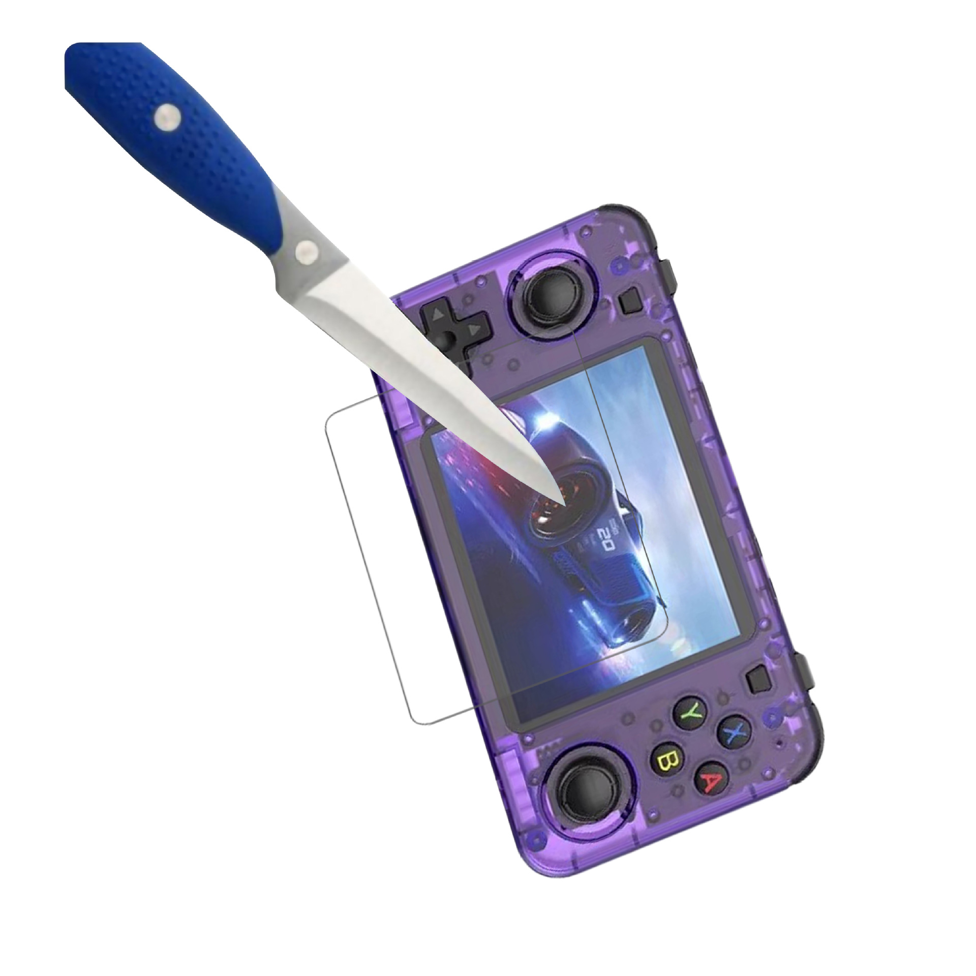 Película protectora para consola de juegos BOYHOM R36H Película templada para computadora de mano R36H Película de alta definición 9H de alta calidad