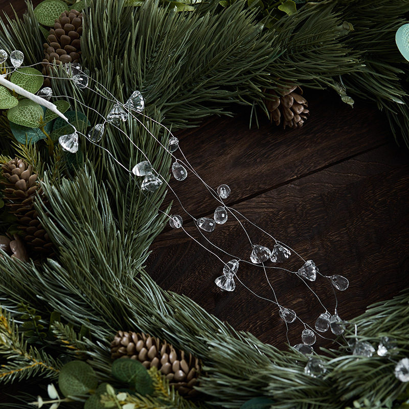 Madera transfronteriza decoración de Navidad colgante decoración de hielo decoración transparente acrílica patinaje