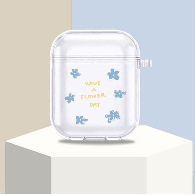Moda de dibujos animados inalámbrica Bluetooth AirPods pro funda protectora diseño de nicho simple moda transparente funda protectora