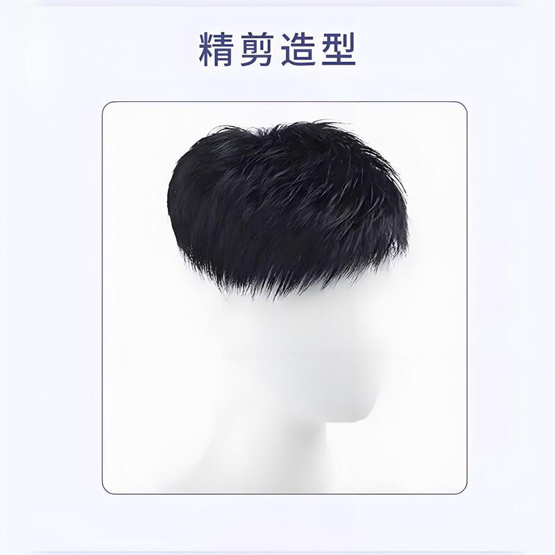 Douyin ホットセール男性ハゲ地中海再発行ブロックカバーホワイトウィッグ高温シルクソース工場スポットドロップシッピング|undefined