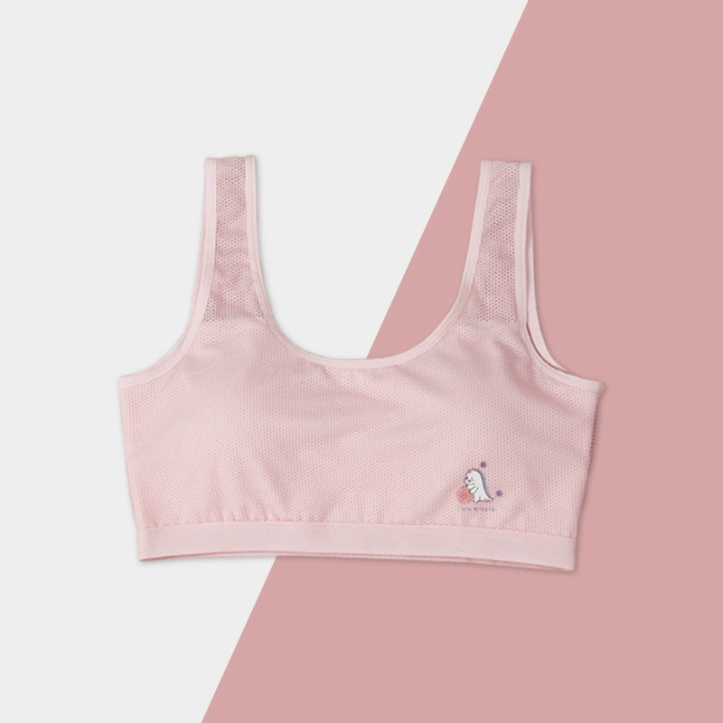 Breathable underwear, comfortable wireless bra for elementary school students