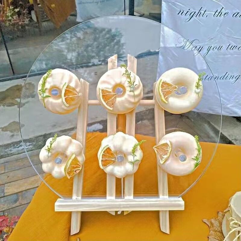 Donut Display Stand Acrylic Wedding Buffet Display Stand Wooden Stand Dessert Stand Ice Cream Display Stand