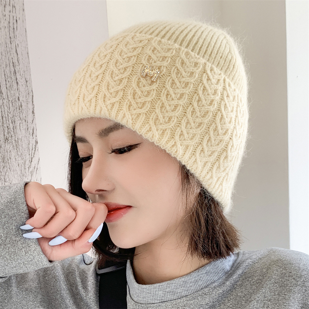 Women's Fashion Letter Eaveless Wool Cap display picture 2