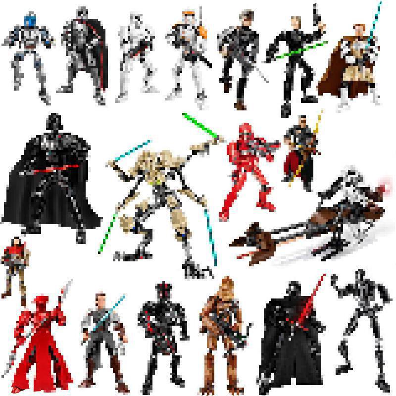 KSZ 605 713 326 714 Black Samurai Storm Cavalry Planet Battle Battle Doll Building Blocks Toy