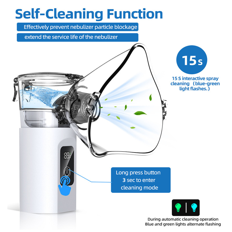 Nebulizer Handheld Household Atomizer Portable Kidsren's Atomizer Inhaler 3-Speed Atomization Facial Care Nebulizer Handheld Household Atomizer Portable Kidsren's Atomizer Inhaler 3-Speed Atomization Facial Care