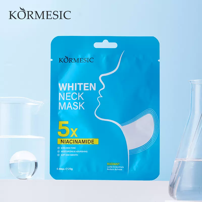 KORMESIC跨境烟酰胺颈膜neck mask紧致颈补护理外贸厂家现货批发