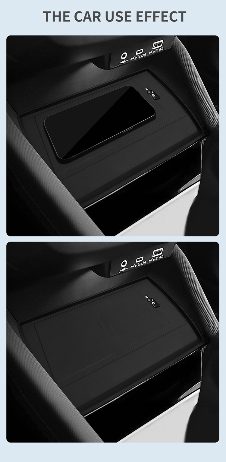 Suitable for 25-26 Models of Forester, Wireless Charging Silicone Anti-Slip Mat for the Center Console, Protective Car Accessories, Modification Parts