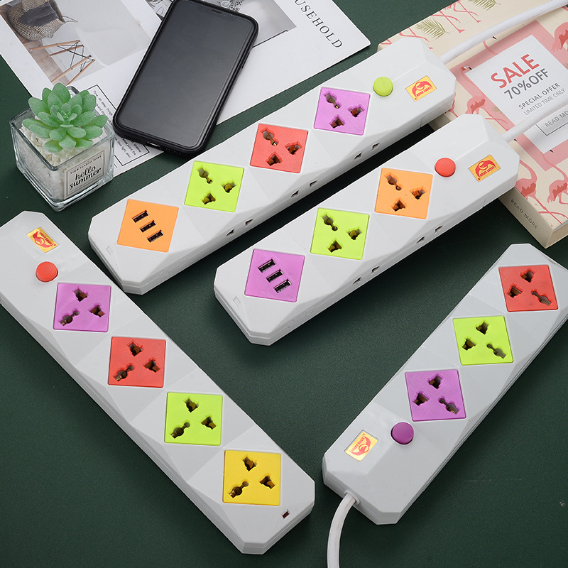 Exportación de exportación África y Oriente Medio color panel USB tres cuatro cinco enchufes
