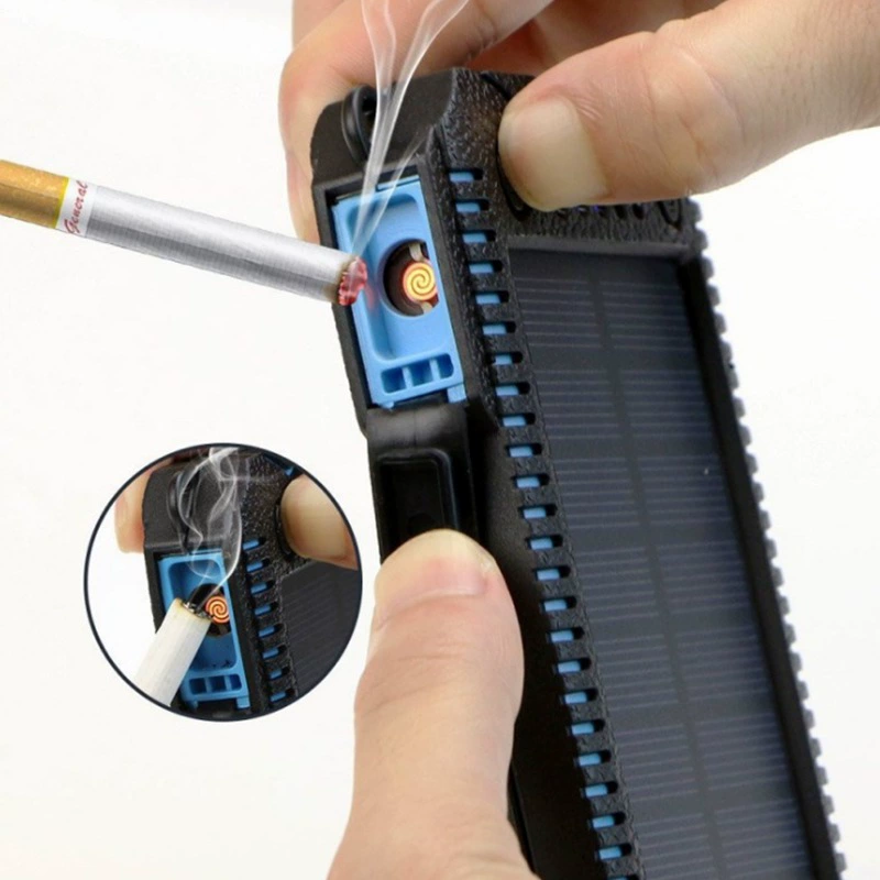 Оптовая продажа солнечной портативной зарядки для улицы, креативная водонепроницаемая, большой емкости 20000 мАч, мобильный источник питания с логотипом