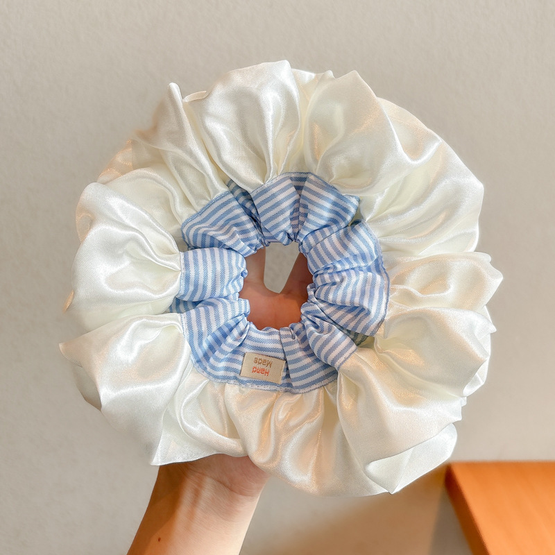 Temperamento floral intestino grueso anillo para el cabello bola femenina cabeza cuerda dulce cola de caballo cuerda para el cabello banda de goma de alta calidad accesorios para el cabello al por mayor