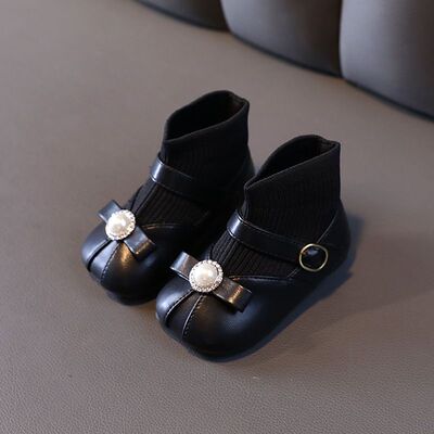 children Princess shoes girl Bootie soft sole 1-25 spring and autumn Female baby ventilation Children Single shoes