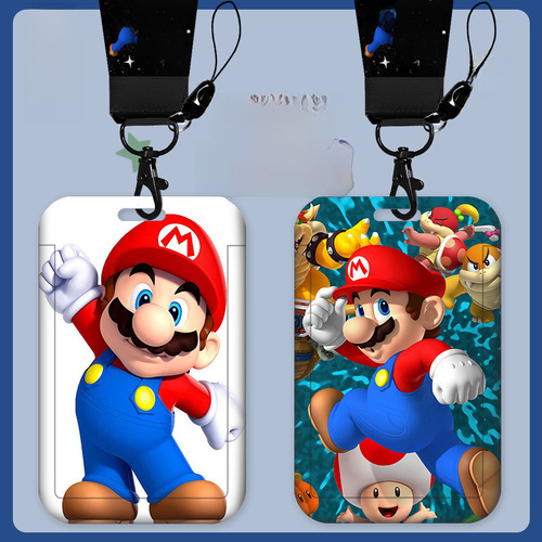 Student nucleic acid code card holder bus access control work permit card holder factory brand card holder Super Mario card holder wholesale