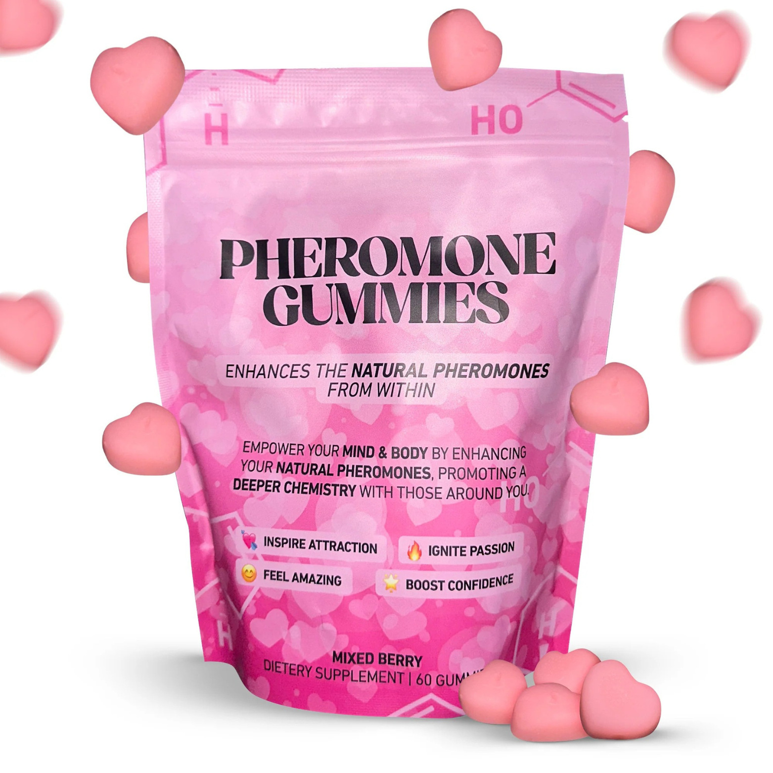 新品独立站亚马逊热销品信息素软糖PHEROMONE GUMMIES支持定制OEM