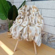 兔毛绒毯子样板间礼品定制贝贝绒冬季办公室单人午睡皮草毛毯沙发