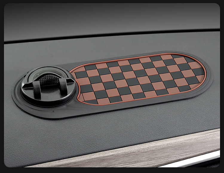 New Car Multi-Functional Anti-Slip Phone Navigation Holder Temporary Parking Sign Central Control Storage Mat_voghion.com