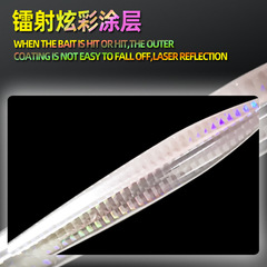 Long-range cast iron plate lure sea fishing fast sinking naked plate iron plate glow laser lure iron plate lead fish bait largemouth bass