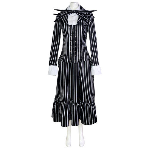 The Nightmare Before Christmas Jack Cos Suit Skeleton Jack Men's Complete Set Christmas Halloween Costume