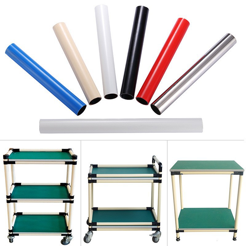 厂家供应28MM防静电精益管 米黄色PE线棒  黑色防静电管镀铬接头