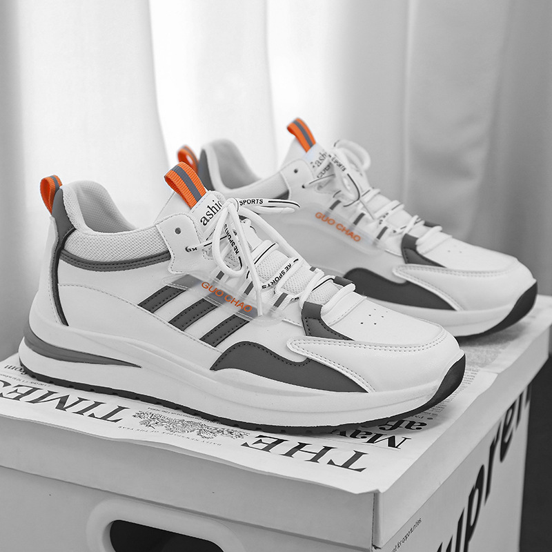 Ad nuevo estilo trébol mid-top zapatos de hombre Zapatos de argán transpirable impermeable cuero suave inferior antideslizante deportes zapatos casuales zapatos de moda