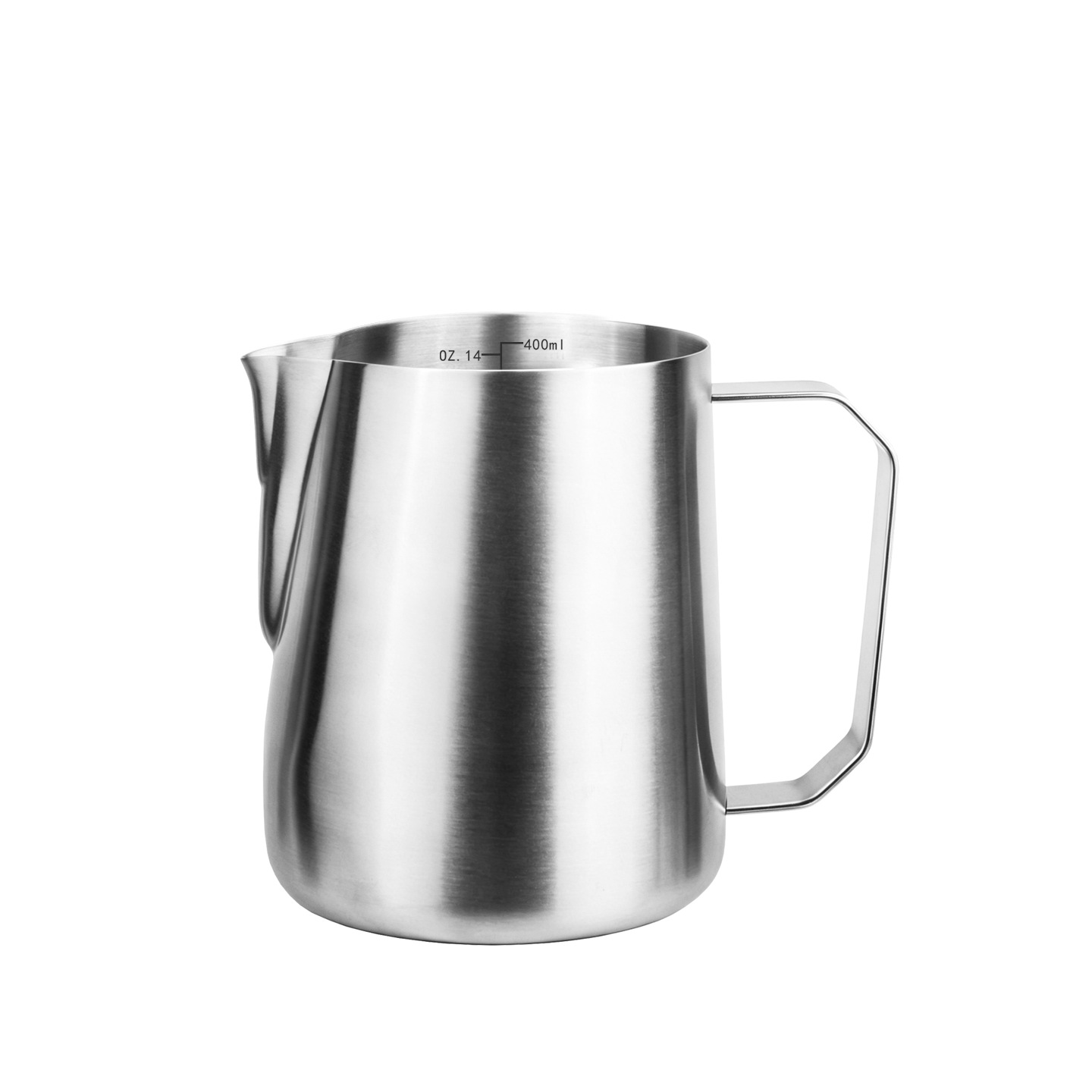 Jarra para Espumar Leche 400ml de Acero Inoxidable 304 con Pico Calabaza para Cafetería y Hogar image 7