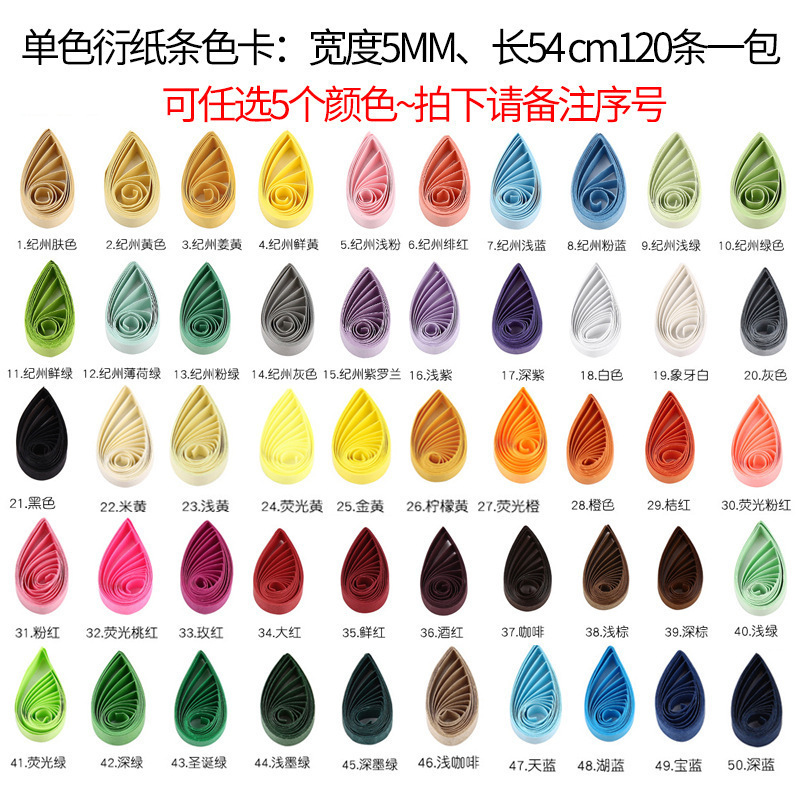 衍纸条5mm3mm/7mm10mm彩色衍纸工具套装一件代发跨境亚马逊速卖通|undefined