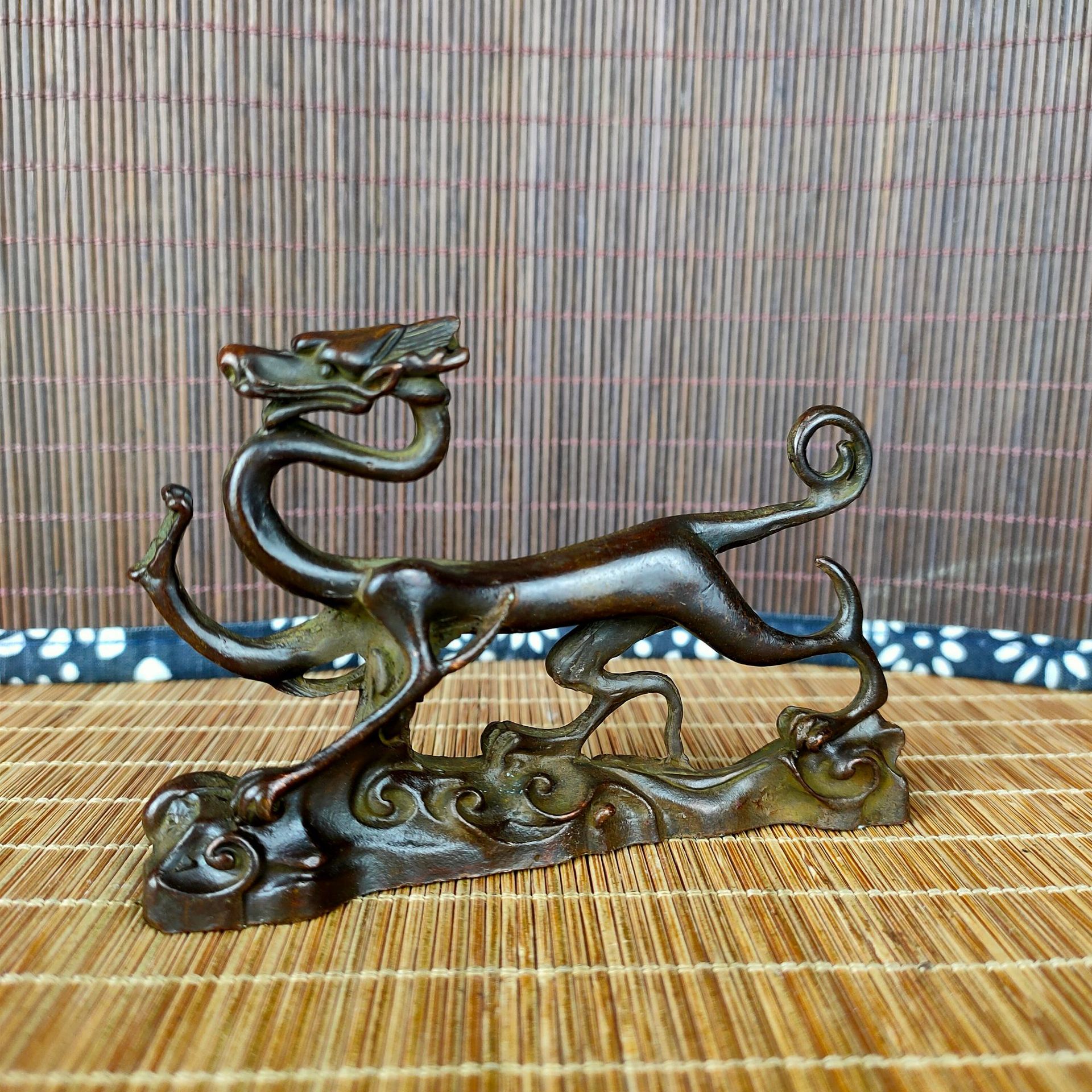 旧模造四大獣置物レトロ青龍白虎朱雀玄武文游书斎デスクトップ展示プレゼント