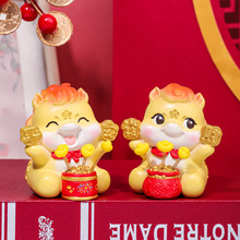 马年吉祥物公仔新款马到福来摆件国潮可爱马摆件桌面装饰新年礼物