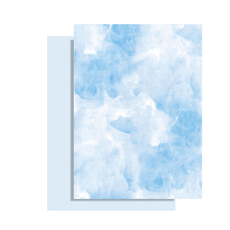 Nuevo papel de color de acuarela, papel de algodón impermeable, ramo de regalos, papel de envoltura de flores hechas a mano, papel de embalaje de flores DIY